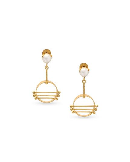 Mukta Round Earrings