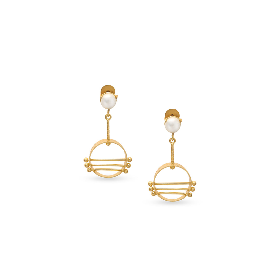 Mukta Round Earrings