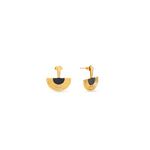 Load image into Gallery viewer, Rage Black stone earrings
