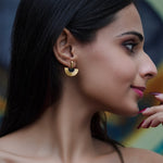 Load image into Gallery viewer, Rage Black stone earrings
