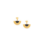 Load image into Gallery viewer, Rage Black stone earrings
