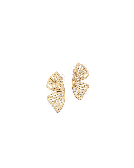 Mini Jewels Golden Butterfly Wing Earrings