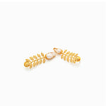 Load image into Gallery viewer, Leaf Cascade Pearl Earrings
