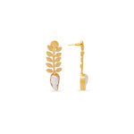 Load image into Gallery viewer, Leaf Cascade Pearl Earrings
