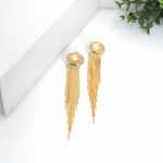 Load image into Gallery viewer, Golden Fringe Flow Earrings
