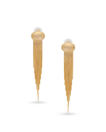 Golden Fringe Flow Earrings