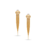 Load image into Gallery viewer, Golden Fringe Flow Earrings
