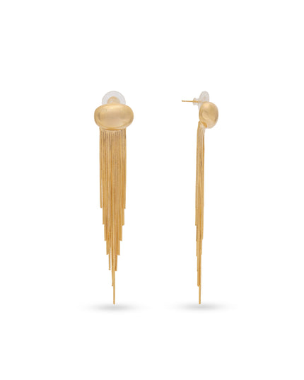 Golden Fringe Flow Earrings