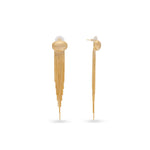 Load image into Gallery viewer, Golden Fringe Flow Earrings
