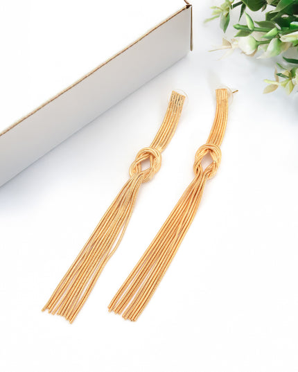 Knotted Tassel Earrings