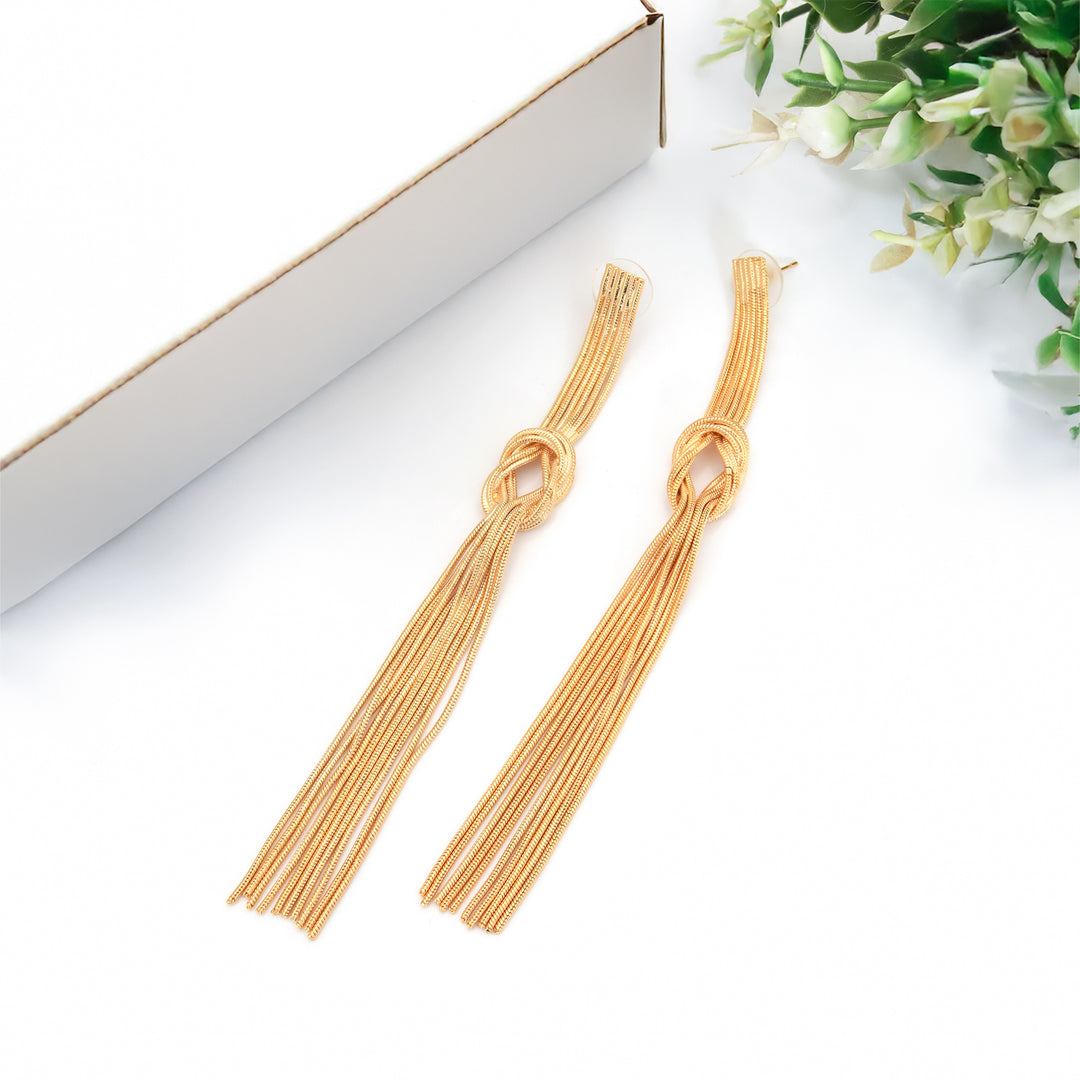 Knotted Tassel Earrings
