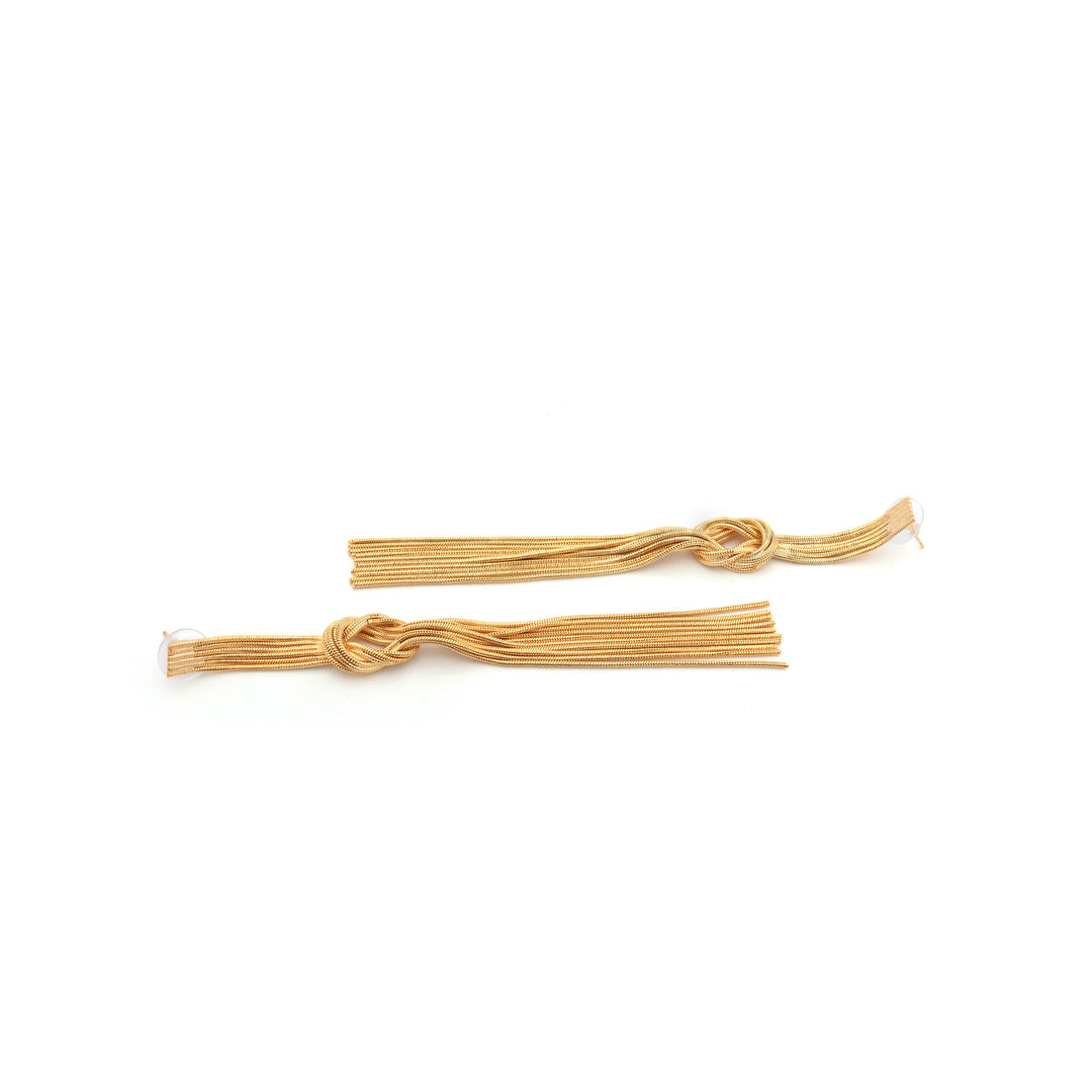 Knotted Tassel Earrings