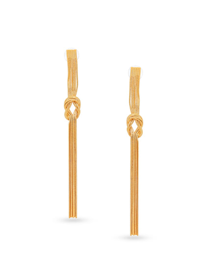 Knotted Tassel Earrings