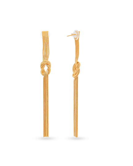 Knotted Tassel Earrings