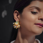Load image into Gallery viewer, Blooming Pearl Petal Earrings
