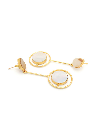 Modern Pearl Orbit Earrings