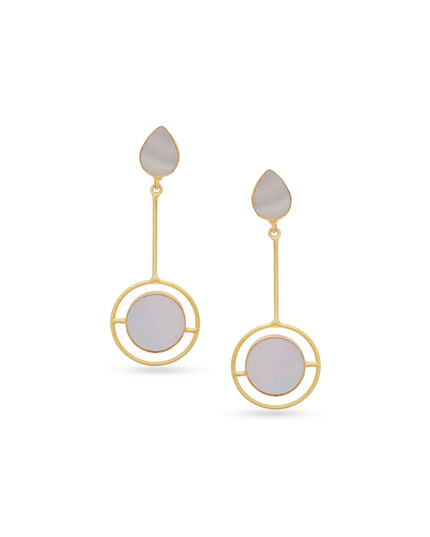 Modern Pearl Orbit Earrings