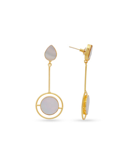 Modern Pearl Orbit Earrings