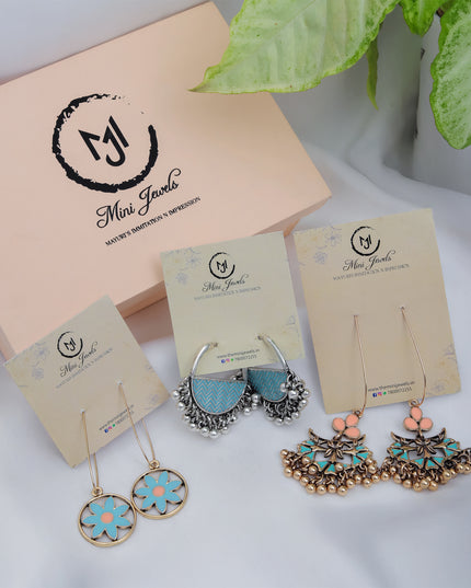 Gulnaaz Set (Aqua-Peach Edition)