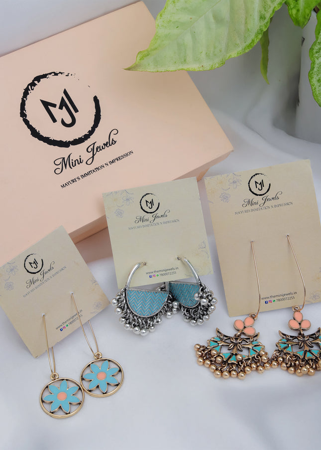 Gulnaaz Set (Aqua-Peach Edition)