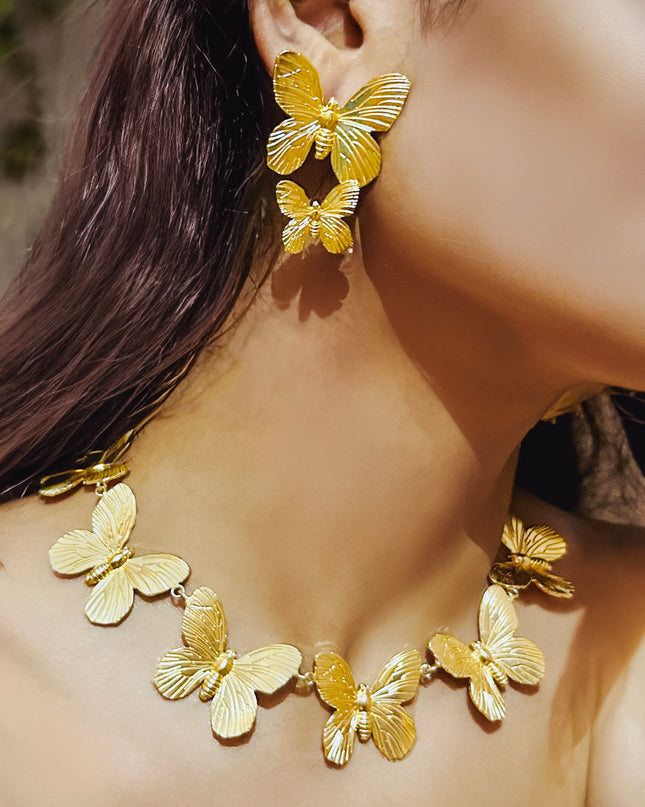 Titlee Butterfly Set (Pendant &amp; Earrings)