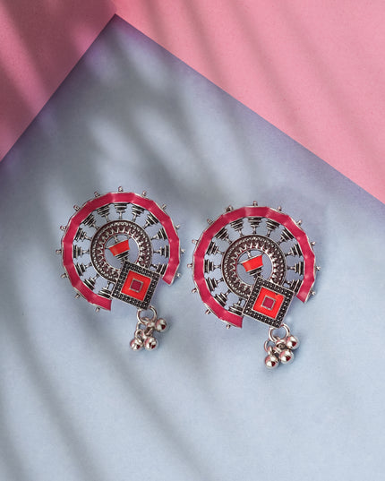 Glaze Chakra Earrings – Crimson Red