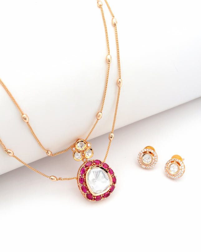 Majestic Ruby Riyasat Set