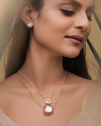 Majestic Ruby Riyasat Set