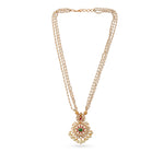 Load image into Gallery viewer, Meenakari Pearl Necklace &amp; Earrings

