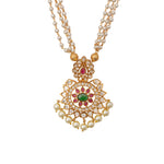 Load image into Gallery viewer, Meenakari Pearl Necklace &amp; Earrings
