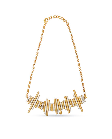 Zarina Set – Geometric Bar Necklace & Earrings