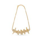Load image into Gallery viewer, Zarina Set – Geometric Bar Necklace &amp; Earrings
