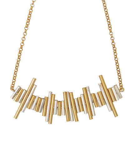 Zarina Set – Geometric Bar Necklace & Earrings