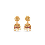 Load image into Gallery viewer, Devika Set – Temple Necklace with Jhumka Earrings

