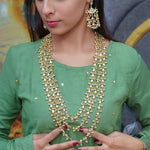 Load image into Gallery viewer, Sitara Set – Multi-Layered Kundan Necklace &amp; Earrings
