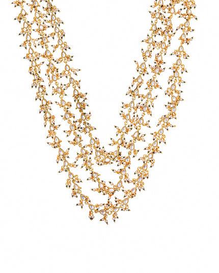 Sitara Set – Multi-Layered Kundan Necklace & Earrings