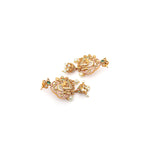 Load image into Gallery viewer, Mayura Set – Pearl Chain Necklace with Peacock Motif
