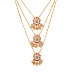 Load image into Gallery viewer, Layered Pendant Necklace with Earrings
