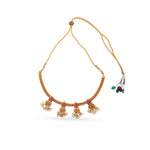 Load image into Gallery viewer, Vanmayi Set – Heritage Coin Necklace with Temple Earrings
