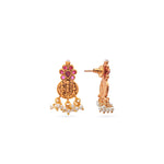 Load image into Gallery viewer, Vanmayi Set – Heritage Coin Necklace with Temple Earrings
