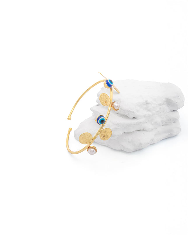 Nazarbattu Charm Gold Bangle