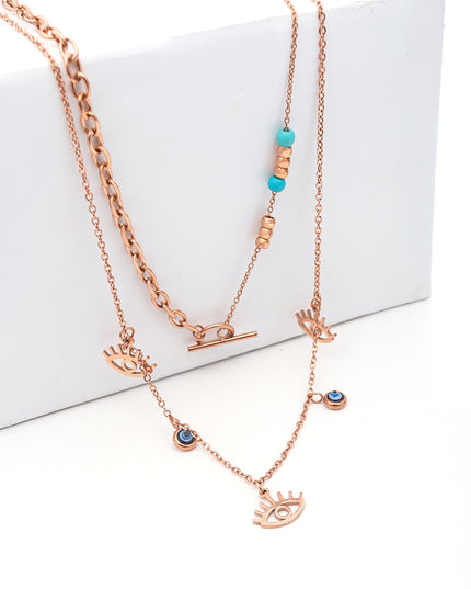 Nazarbattu Multi-Layer Pendant Set