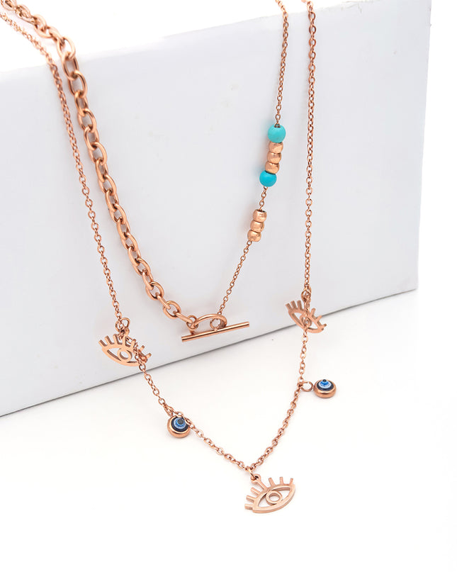 Nazarbattu Multi-Layer Pendant Set