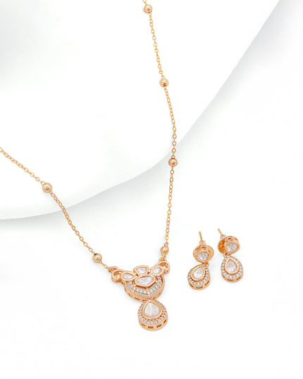 Majestic Grace Kundan Pendant Set