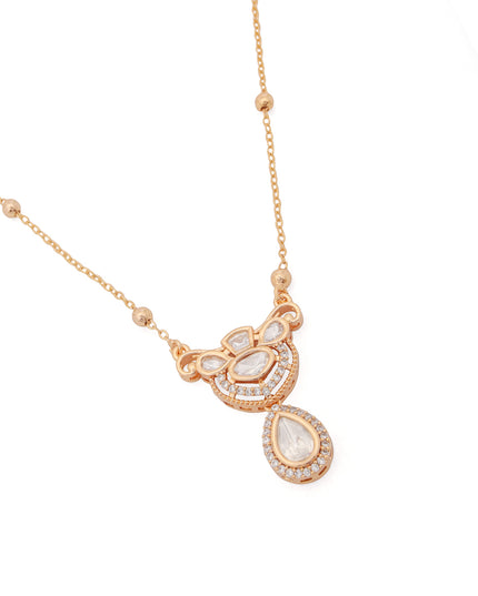Majestic Grace Kundan Pendant Set