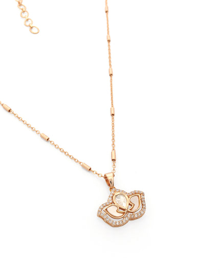 Majestic Bloom Kundan Pendant Set