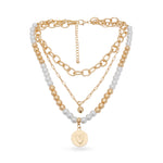 Load image into Gallery viewer, Heart Medallion Layered Necklace
