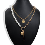 Load image into Gallery viewer, Pearl Link Harmony Necklace
