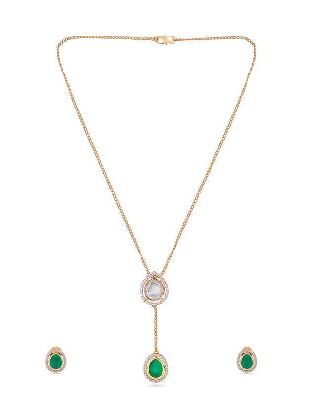 Emerald Whisper Necklace Set