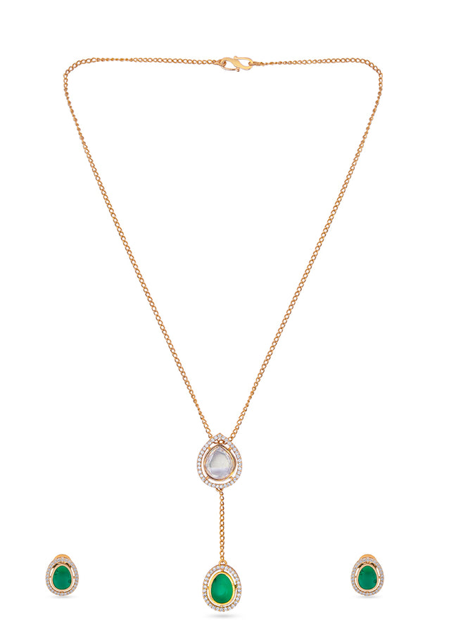 Emerald Whisper Necklace Set